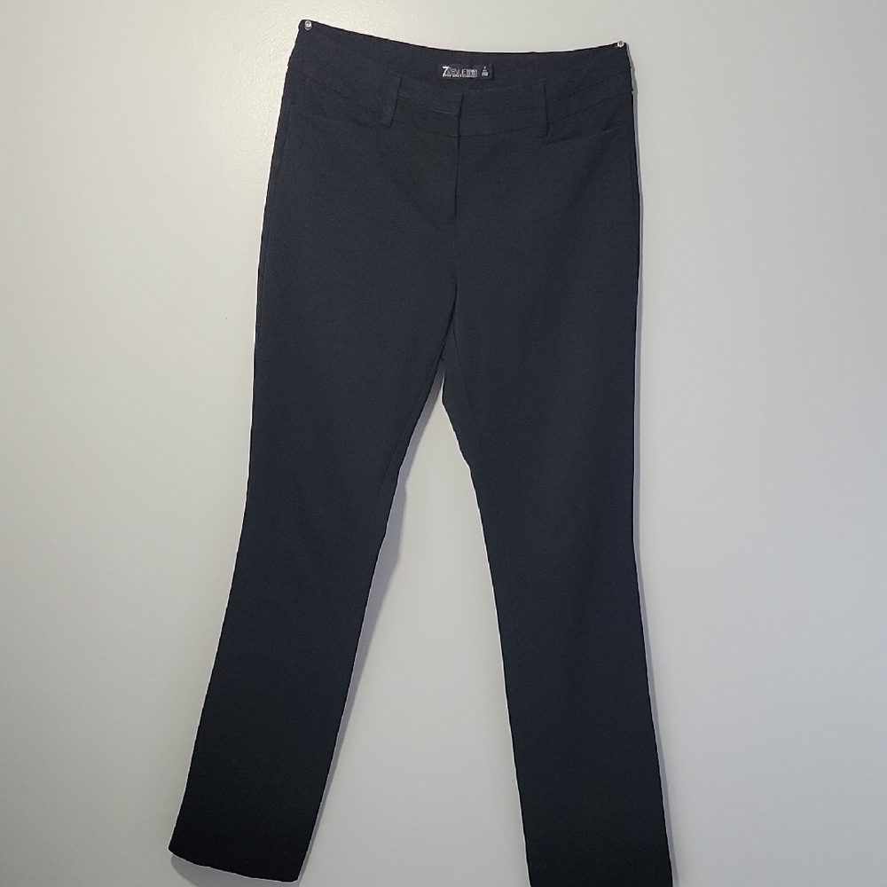 Classic Black Straight-Leg Trousers